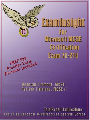 cover image of ExamInsight for Microsoft MCSE Certification Exam 70-210